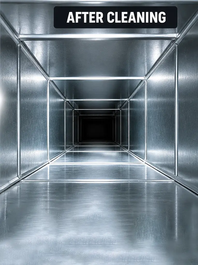 duct after cleaning