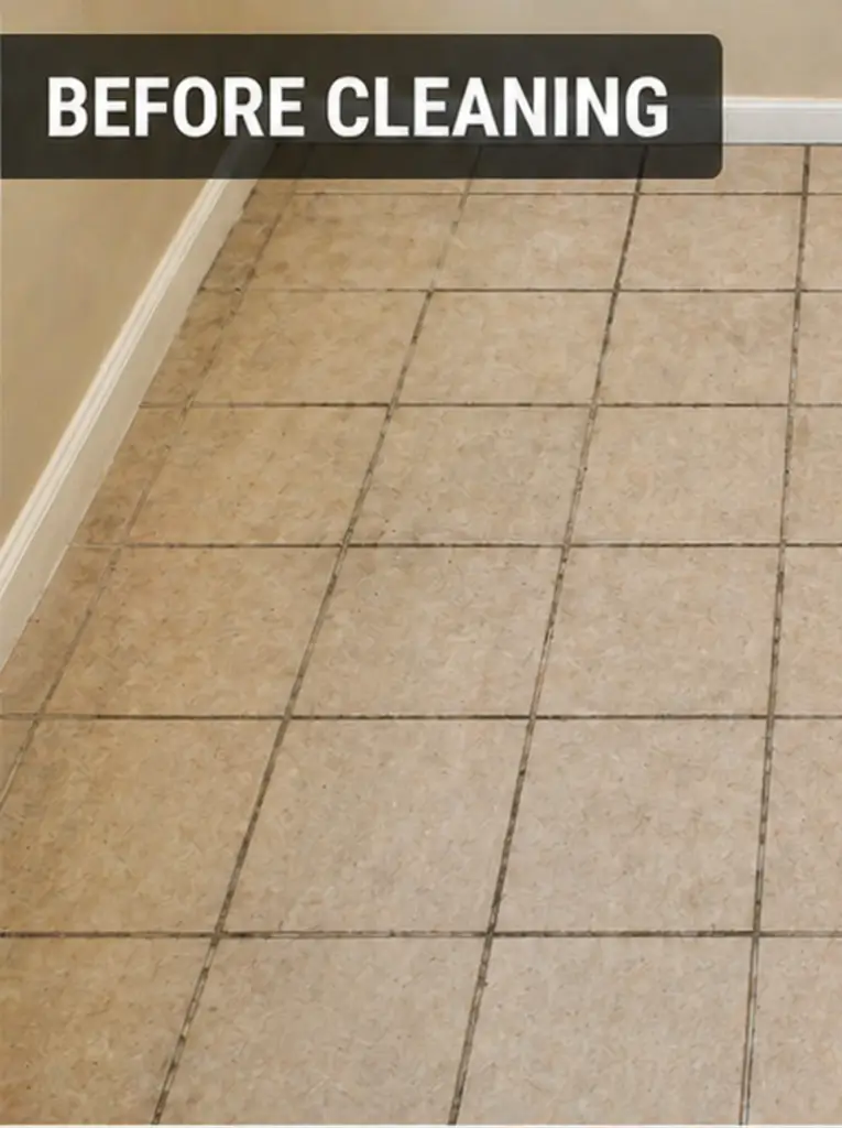 tile before cleaning