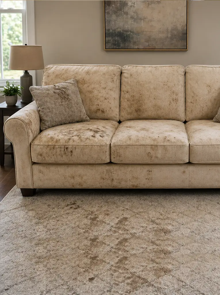 upholstery before cleaning